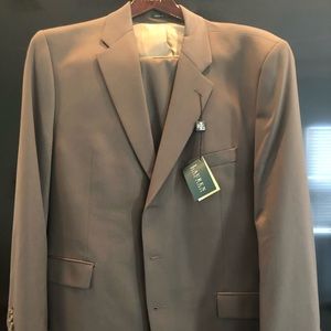 Men’s brownish tan suit Wool and cashmere